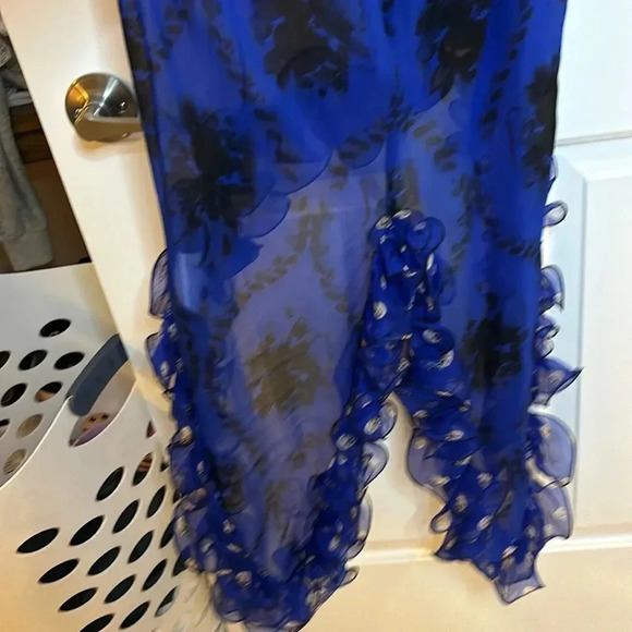 NWOT ULYANO SERGEENKO summer 2023 printed sink dress in blue with print sz fr36 - Picture 9 of 10